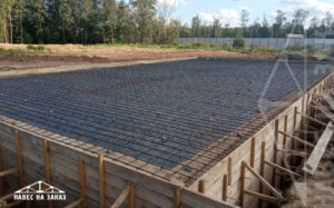 Усиленная бетонная площадка 19,6 x 11